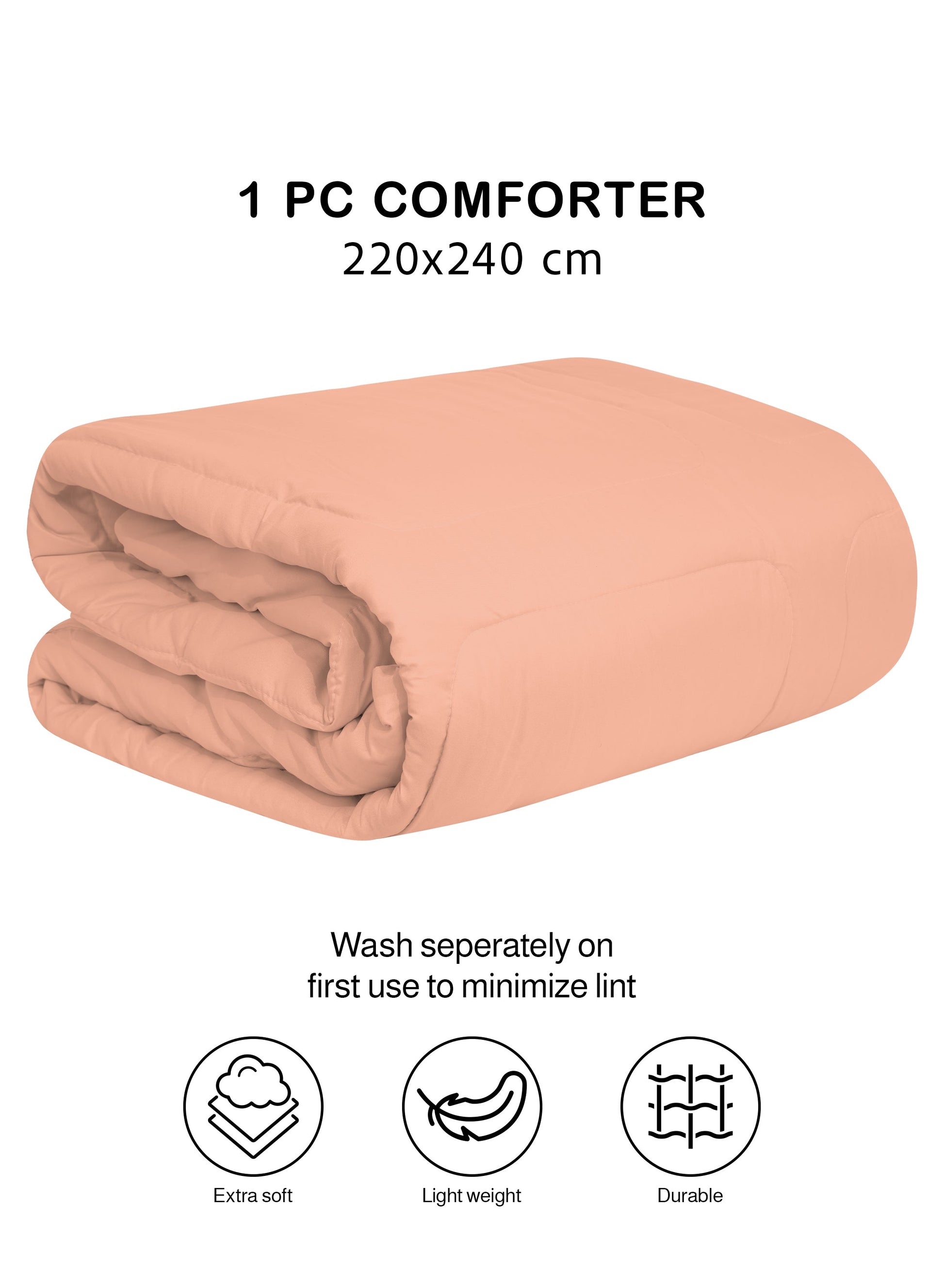 Parajohn Parry Life Comforter — Ultra Soft Warm Bedding | Microfiber, 220×240 cm  PARAJOHN UAE