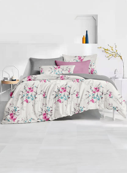 Parajohn Parry Life 4-Piece Microfiber Comforter Set – Ultra Soft Bedding Set with Fitted Sheet, Pillow Cases & Cushion (Breathable, Lightweight)  PARAJOHN UAE
