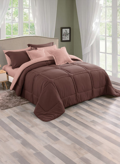 Parajohn Parry Life 6PCS Microfiber Comforter Set – Ultra Soft Bedding Set with Fitted Sheet, Pillow Cases & Cushions (Breathable, Lightweight)  PARAJOHN UAE