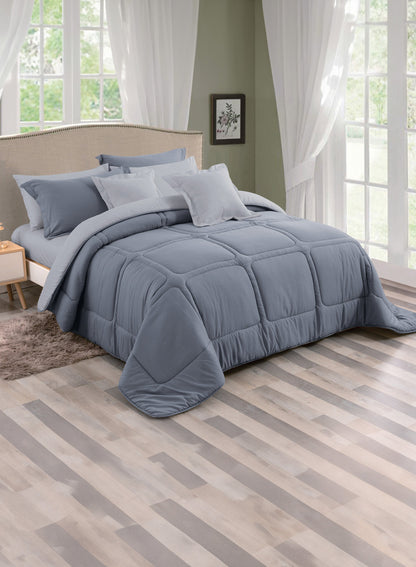 Parajohn Parry Life 6PCS Microfiber Comforter Set – Ultra Soft Bedding Set with Fitted Sheet, Pillow Cases & Cushions (Breathable, Lightweight)  PARAJOHN UAE
