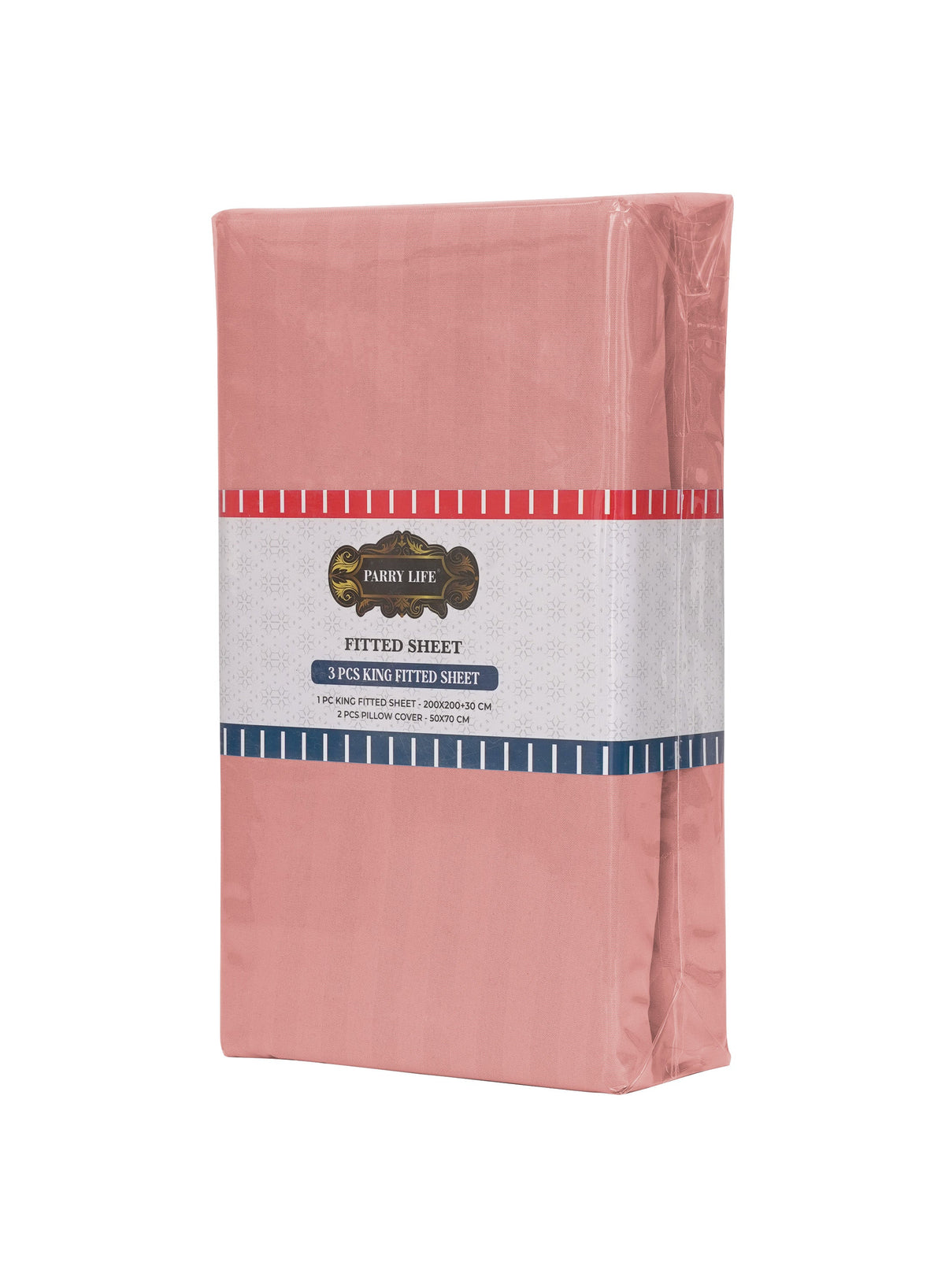 Parajohn Parry Life King Fitted Sheet Set — Soft & Snug Fit | 3 PCS, 200×200+30 cm  PARAJOHN UAE