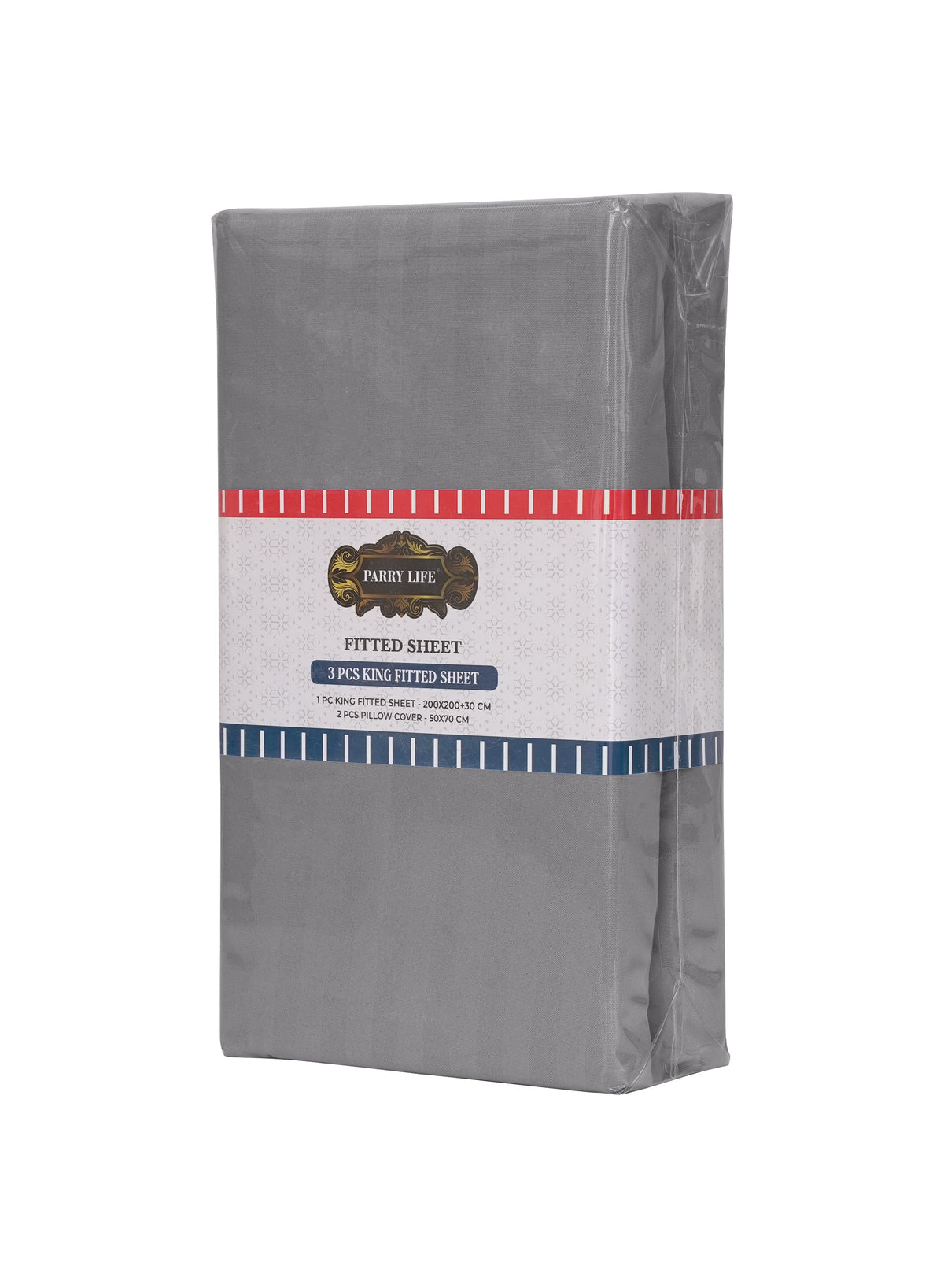 Parajohn Parry Life King Fitted Sheet Set — Soft & Snug Fit | 3 PCS, 200×200+30 cm  PARAJOHN UAE