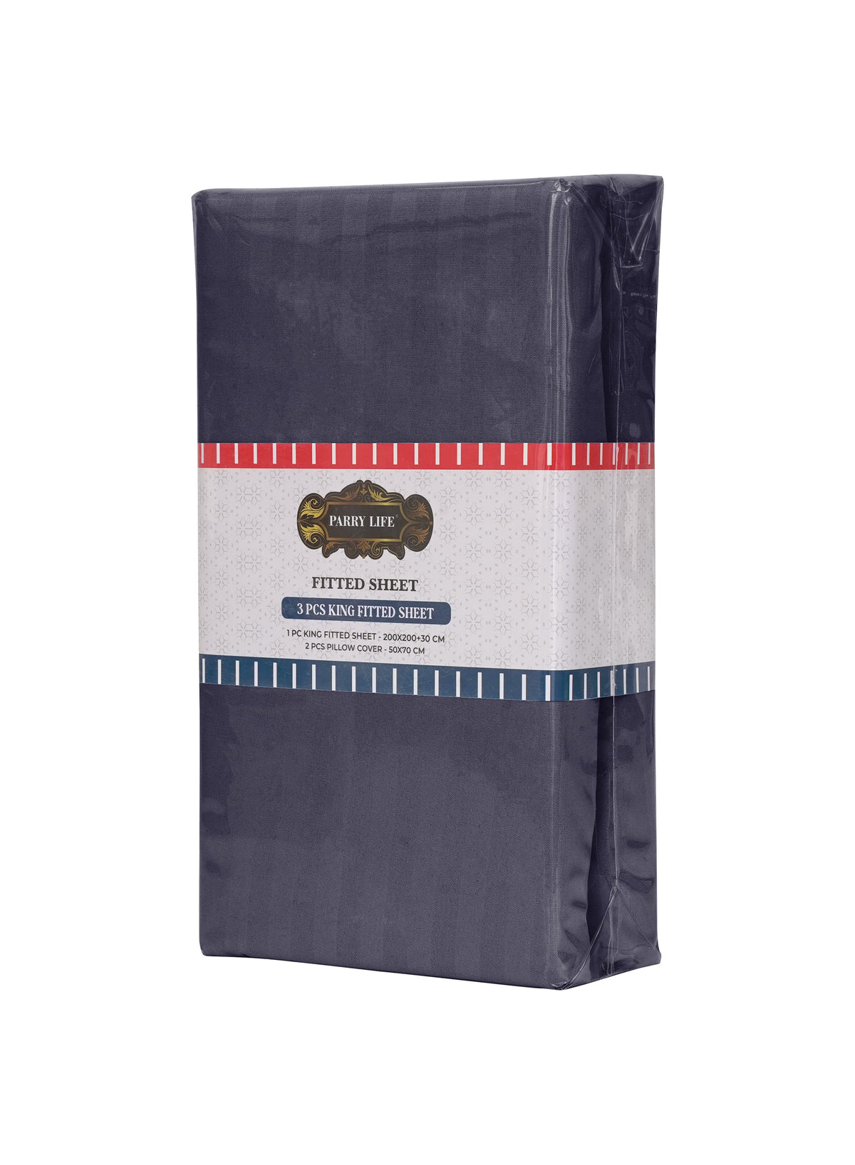 Parajohn Parry Life King Fitted Sheet Set — Soft & Snug Fit | 3 PCS, 200×200+30 cm  PARAJOHN UAE