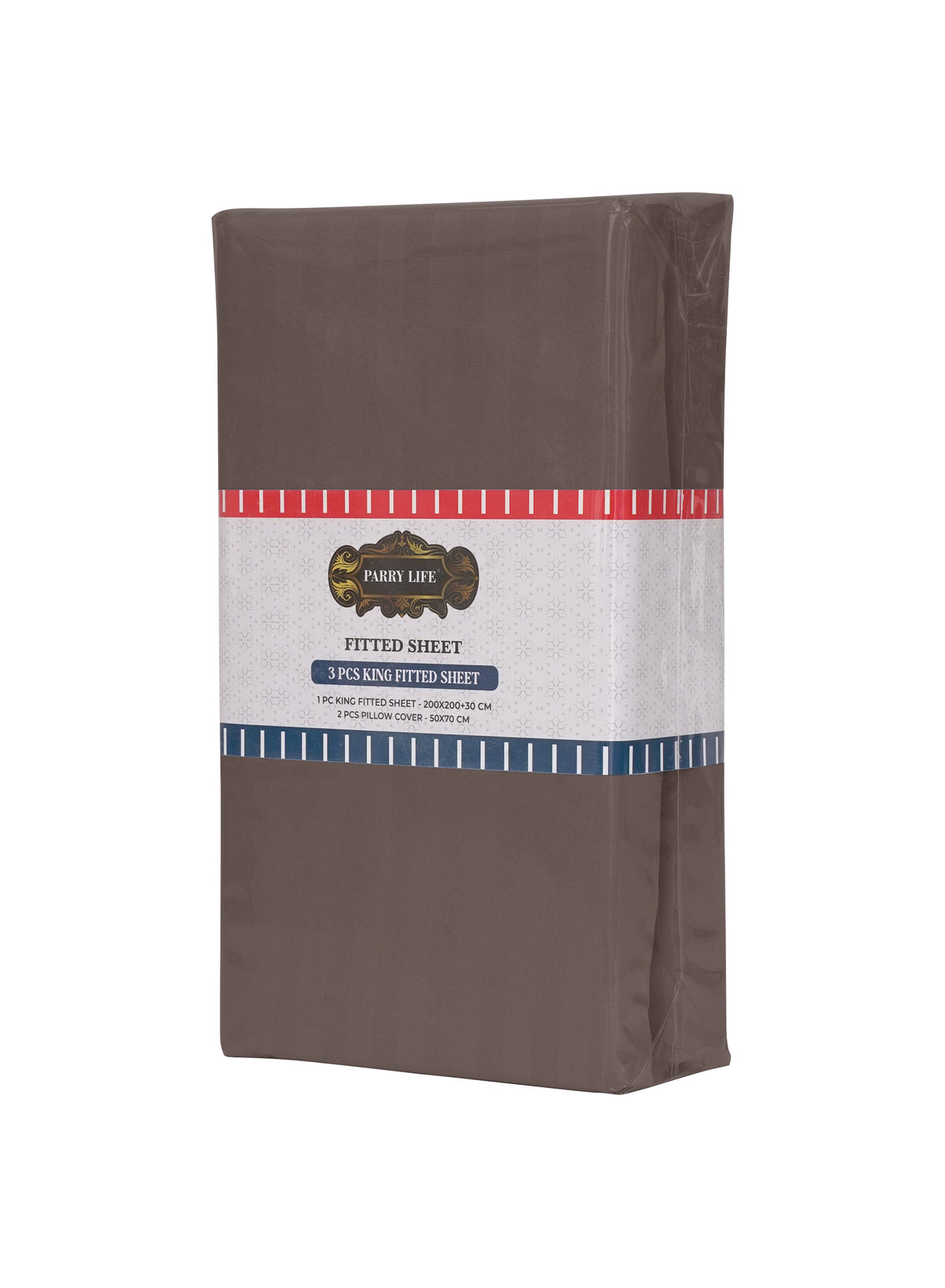 Parajohn Parry Life King Fitted Sheet Set — Soft & Snug Fit | 3 PCS, 200×200+30 cm  PARAJOHN UAE