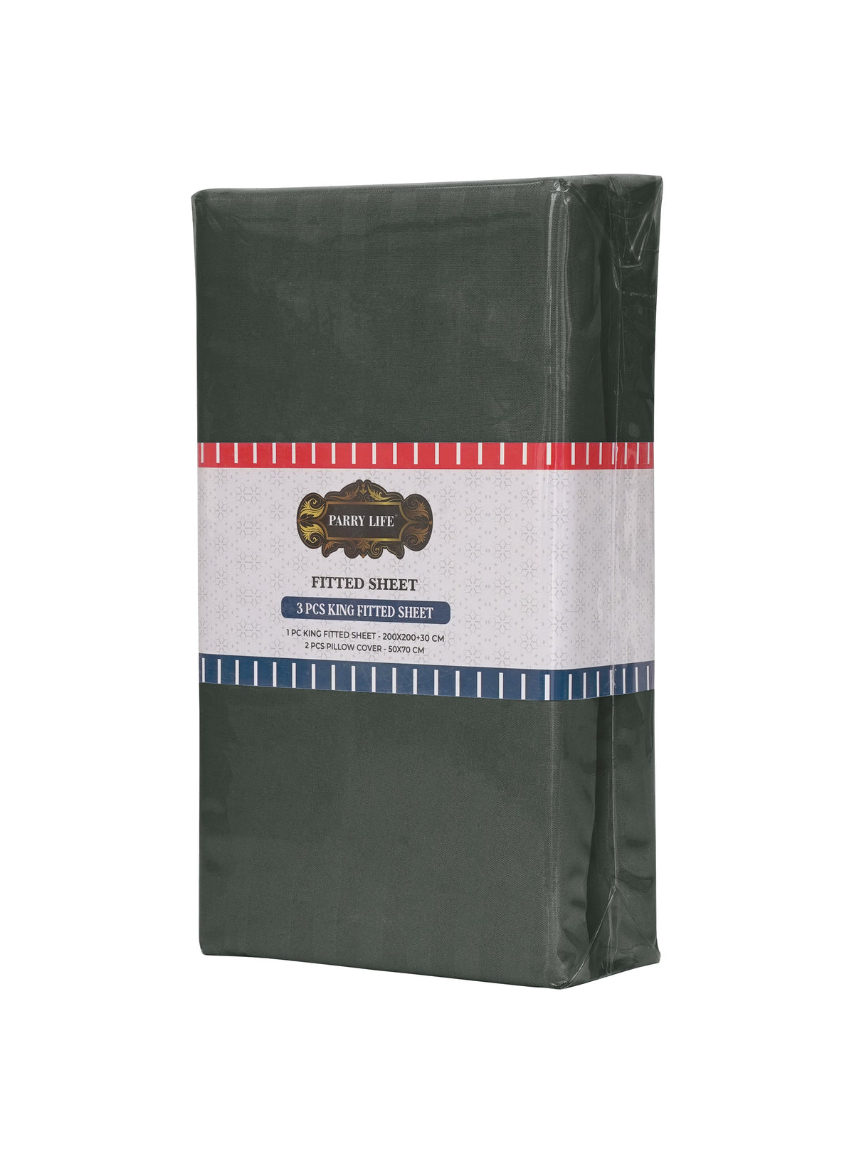 Parajohn Parry Life King Fitted Sheet Set — Soft & Snug Fit | 3 PCS, 200×200+30 cm  PARAJOHN UAE