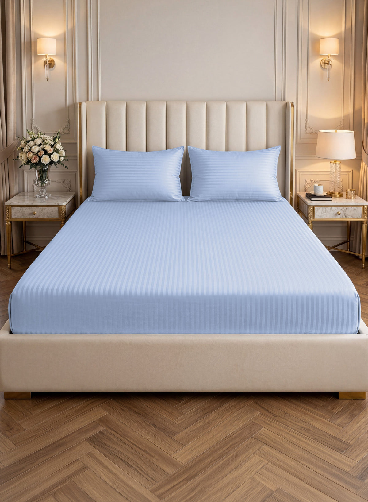 Parajohn Parry Life King Fitted Sheet Set — Soft & Snug Fit | 3 PCS, 200×200+30 cm  PARAJOHN UAE