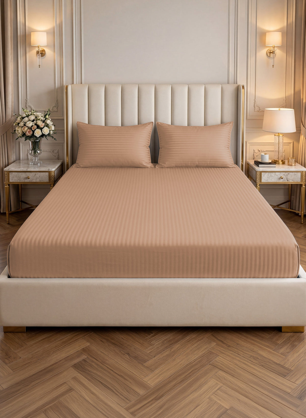 Parajohn Parry Life King Fitted Sheet Set — Soft & Snug Fit | 3 PCS, 200×200+30 cm  PARAJOHN UAE