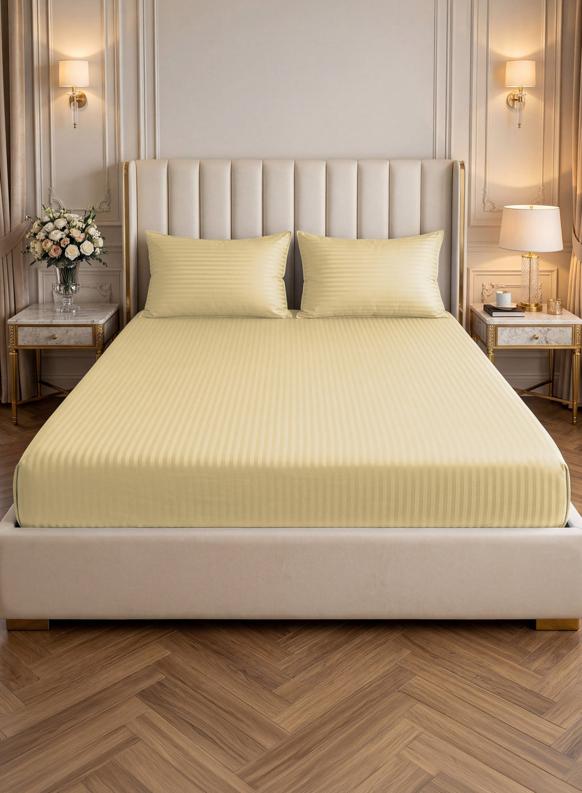 Parajohn Parry Life King Fitted Sheet Set — Soft & Snug Fit | 3 PCS, 200×200+30 cm  PARAJOHN UAE