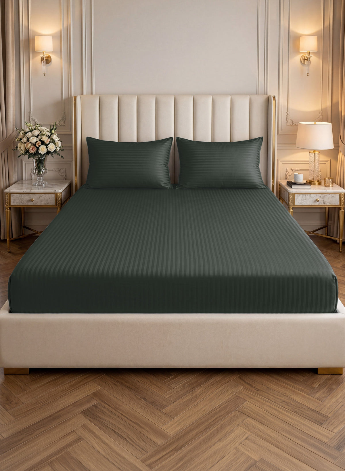 Parajohn Parry Life King Fitted Sheet Set — Soft & Snug Fit | 3 PCS, 200×200+30 cm  PARAJOHN UAE