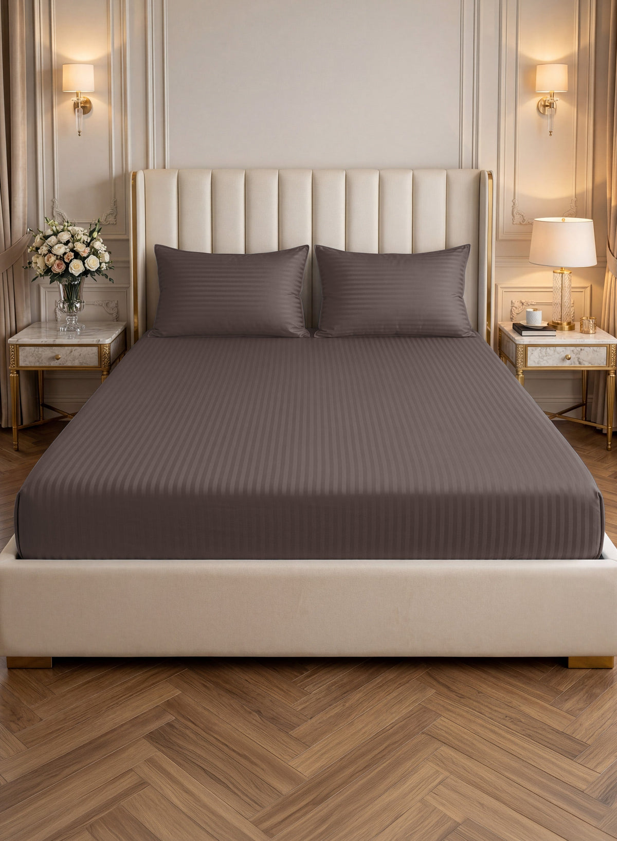 Parajohn Parry Life King Fitted Sheet Set — Soft & Snug Fit | 3 PCS, 200×200+30 cm  PARAJOHN UAE