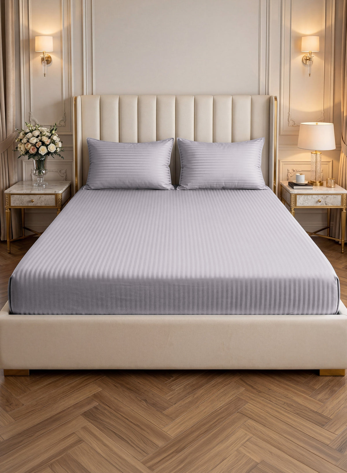 Parajohn Parry Life King Fitted Sheet Set — Soft & Snug Fit | 3 PCS, 200×200+30 cm  PARAJOHN UAE