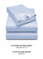 Parajohn Parry Life King Fitted Sheet Set — Soft & Snug Fit | 3 PCS, 200×200+30 cm  PARAJOHN UAE