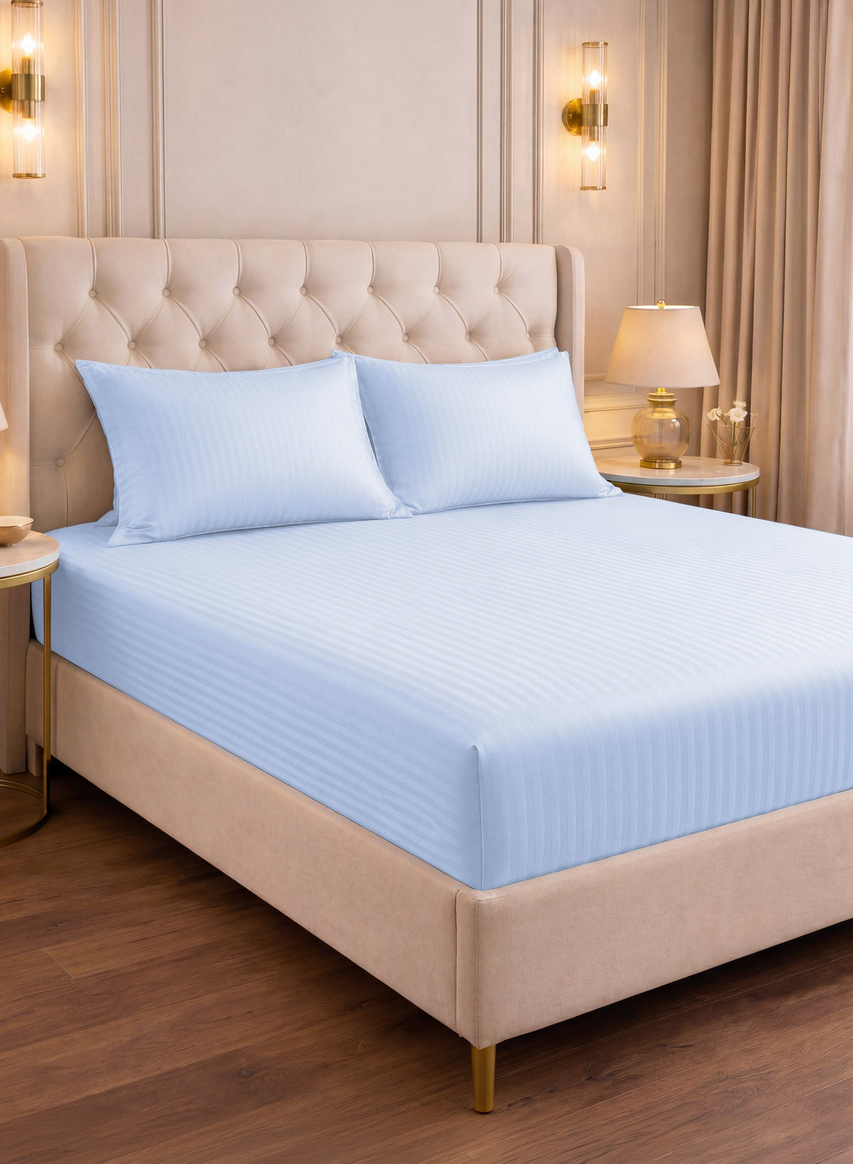 Parajohn Parry Life King Fitted Sheet Set — Soft & Snug Fit | 3 PCS, 200×200+30 cm  PARAJOHN UAE