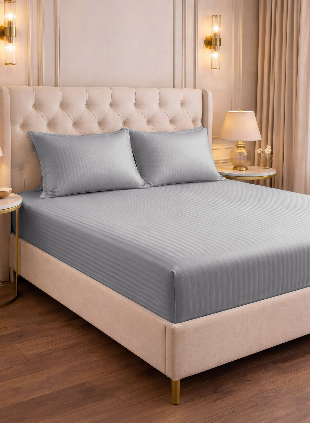 Parajohn Parry Life King Fitted Sheet Set — Soft & Snug Fit | 3 PCS, 200×200+30 cm  PARAJOHN UAE
