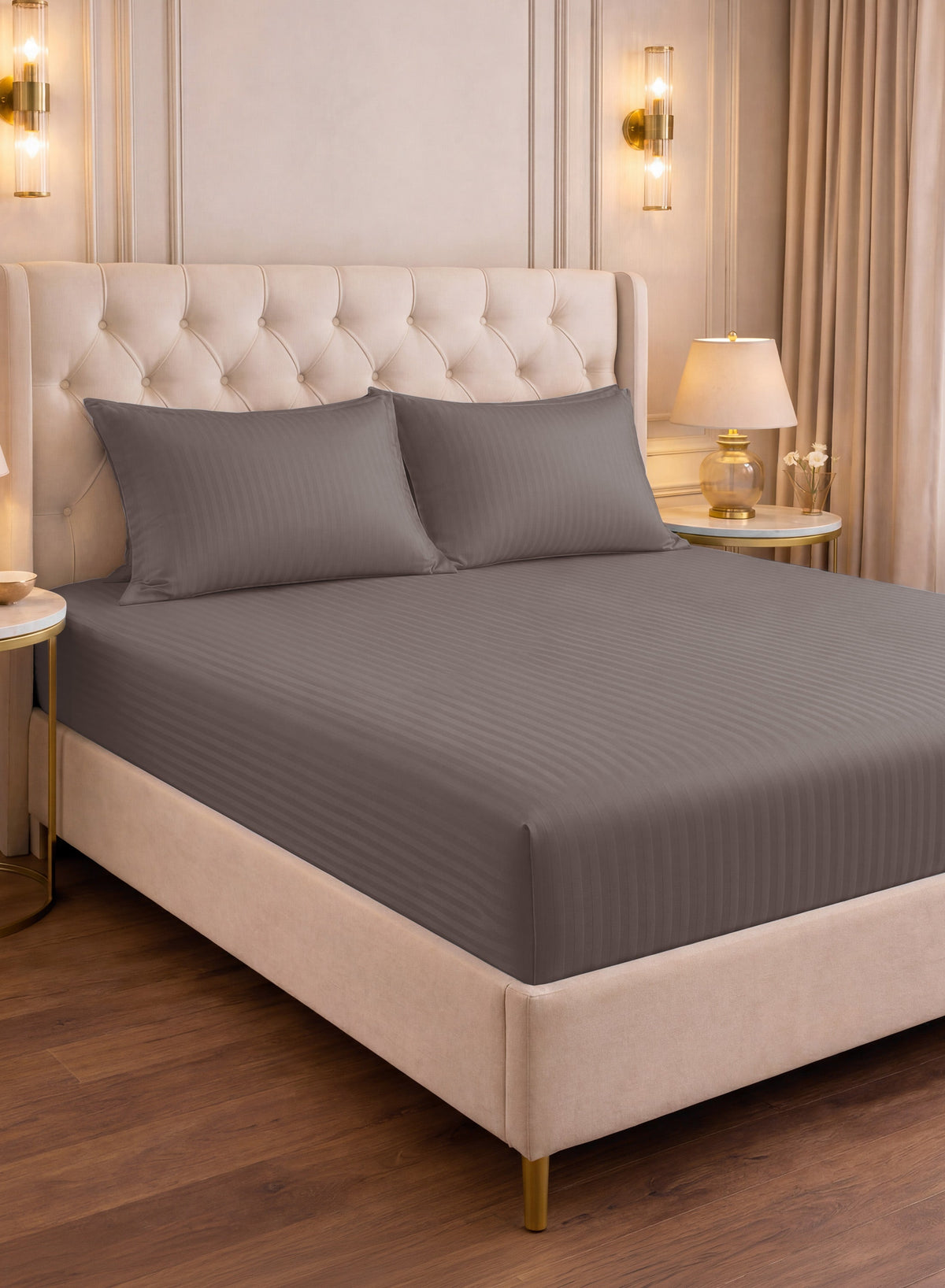 Parajohn Parry Life King Fitted Sheet Set — Soft & Snug Fit | 3 PCS, 200×200+30 cm  PARAJOHN UAE