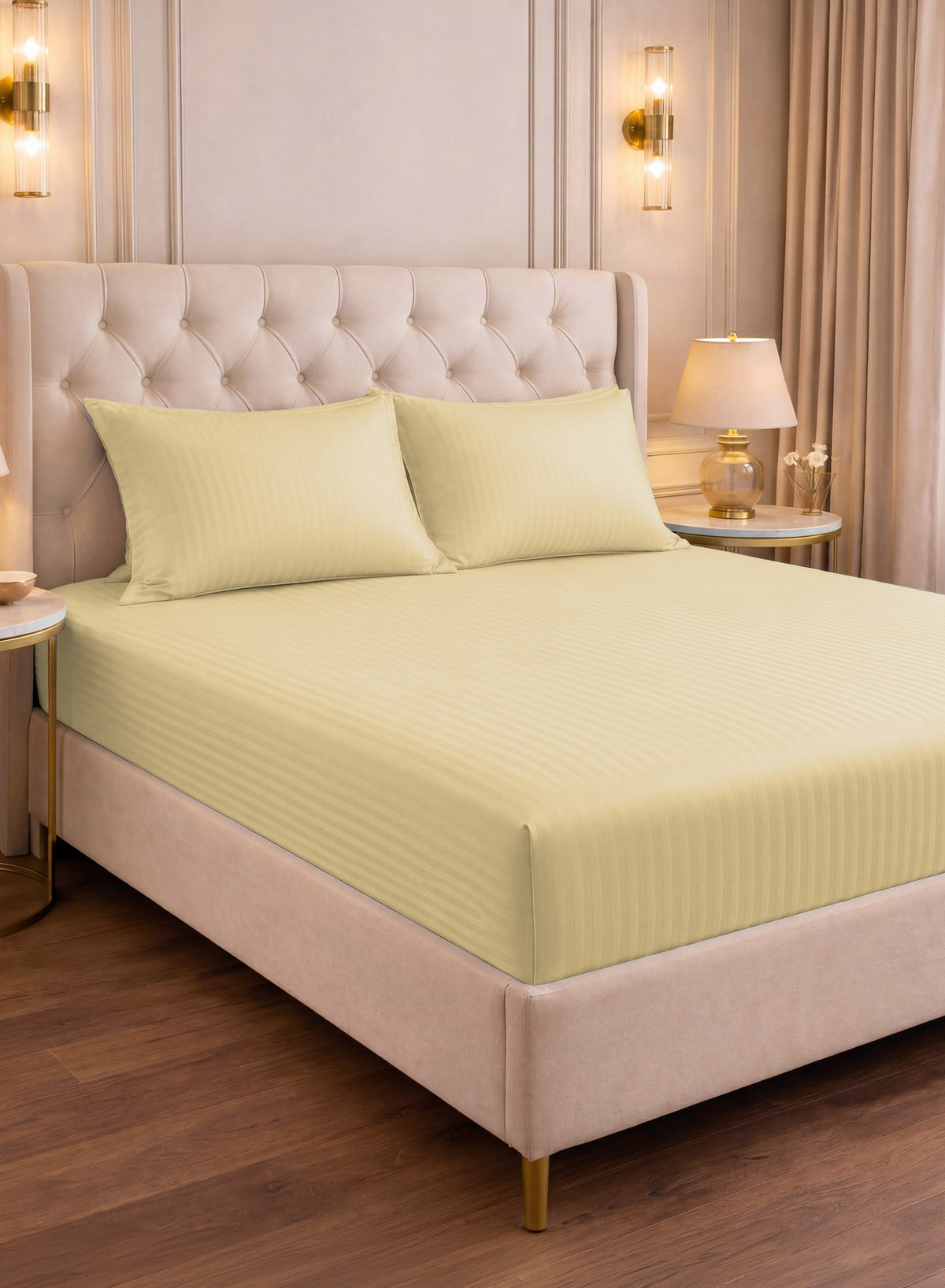 Parajohn Parry Life King Fitted Sheet Set — Soft & Snug Fit | 3 PCS, 200×200+30 cm  PARAJOHN UAE