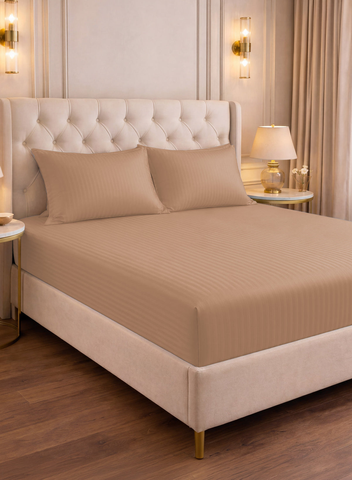 Parajohn Parry Life King Fitted Sheet Set — Soft & Snug Fit | 3 PCS, 200×200+30 cm  PARAJOHN UAE