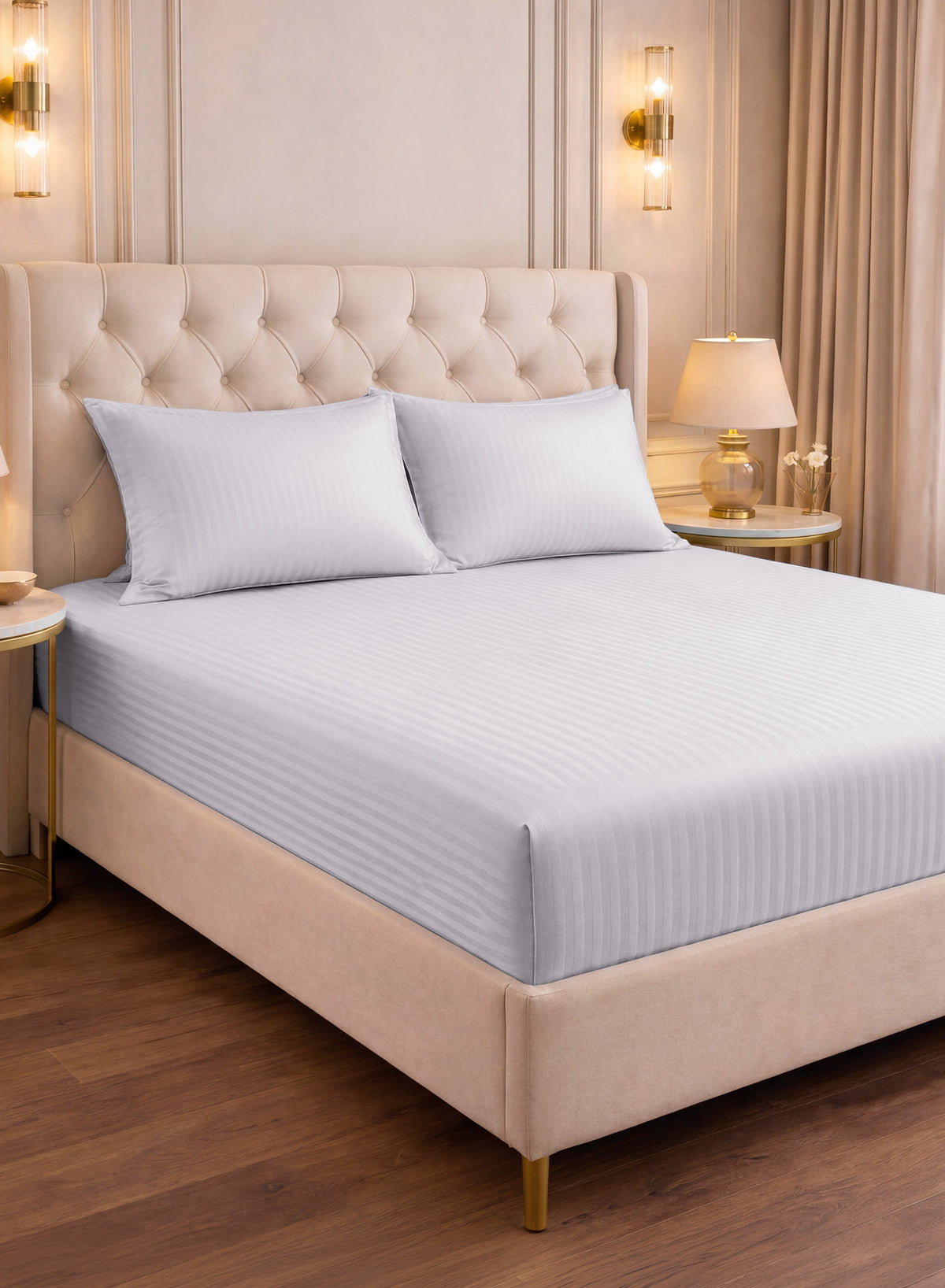 Parajohn Parry Life King Fitted Sheet Set — Soft & Snug Fit | 3 PCS, 200×200+30 cm  PARAJOHN UAE