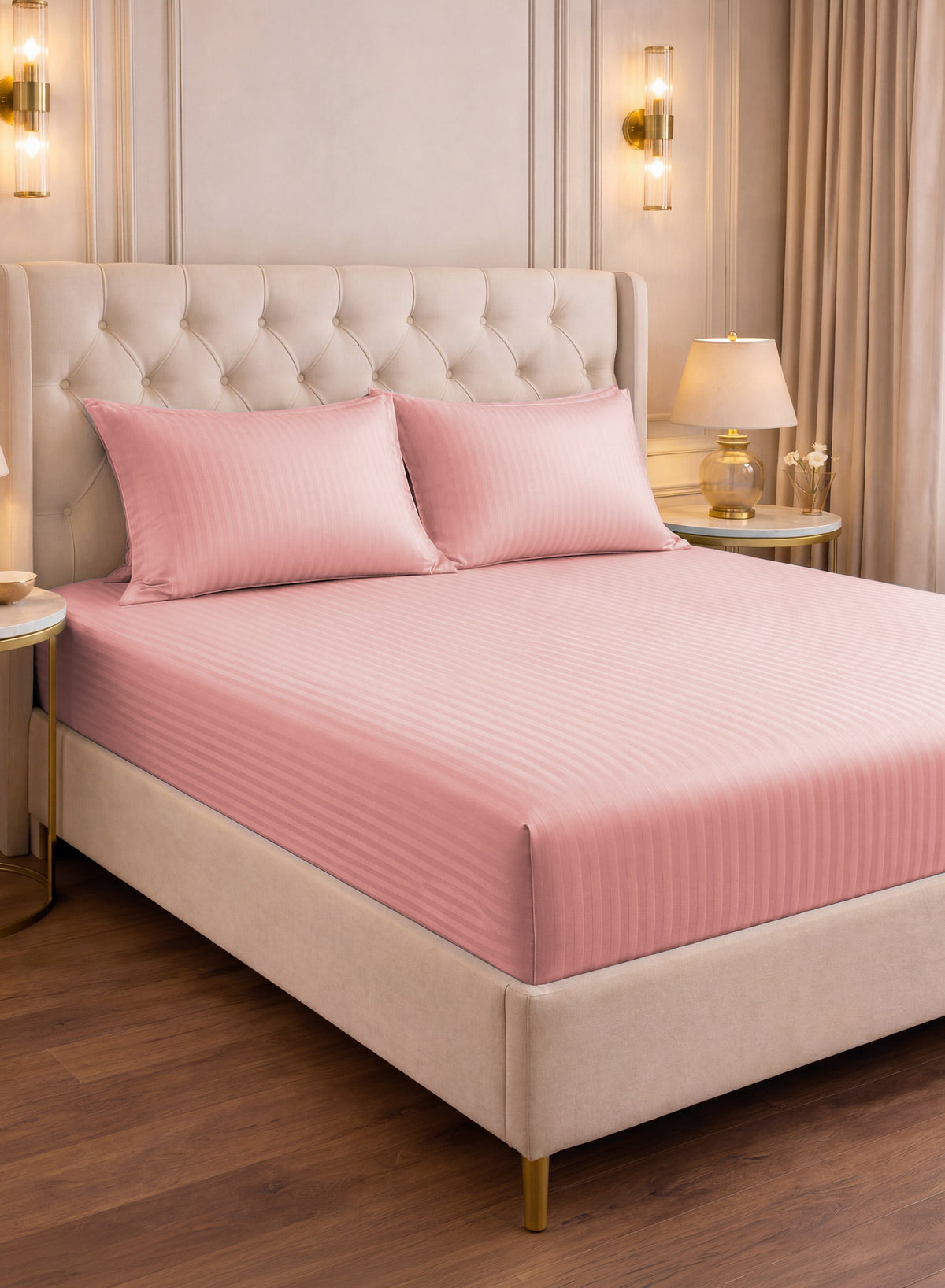 Parajohn Parry Life King Fitted Sheet Set — Soft & Snug Fit | 3 PCS, 200×200+30 cm  PARAJOHN UAE
