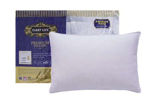 Parry Life 144 TC Cotton Premium Pillow – Soft & Supportive Virgin Fibre Sleeping Pillow for Everyday Comfort  PARAJOHN UAE