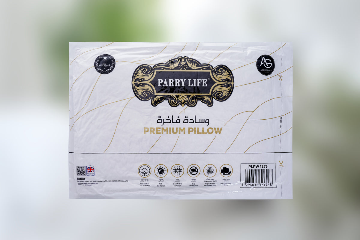 Parrylife Premium Pillow | Siliconized Polyester Fiber – Soft & Breathable Comfort