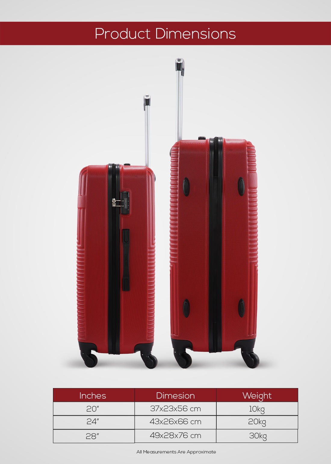 Bravo 28 inch ABS Check-in  Luggage Trolley