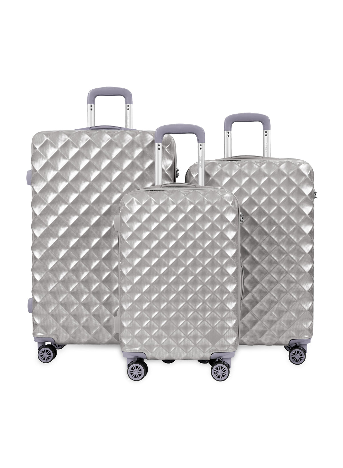 Parajohn Diamix Series ABS+ PC 3 Piece Lightweight Luggage Set | Small 10KG, Medium 20KG & Large 30KG 8 Wheels Luggage  PARAJOHN UAE